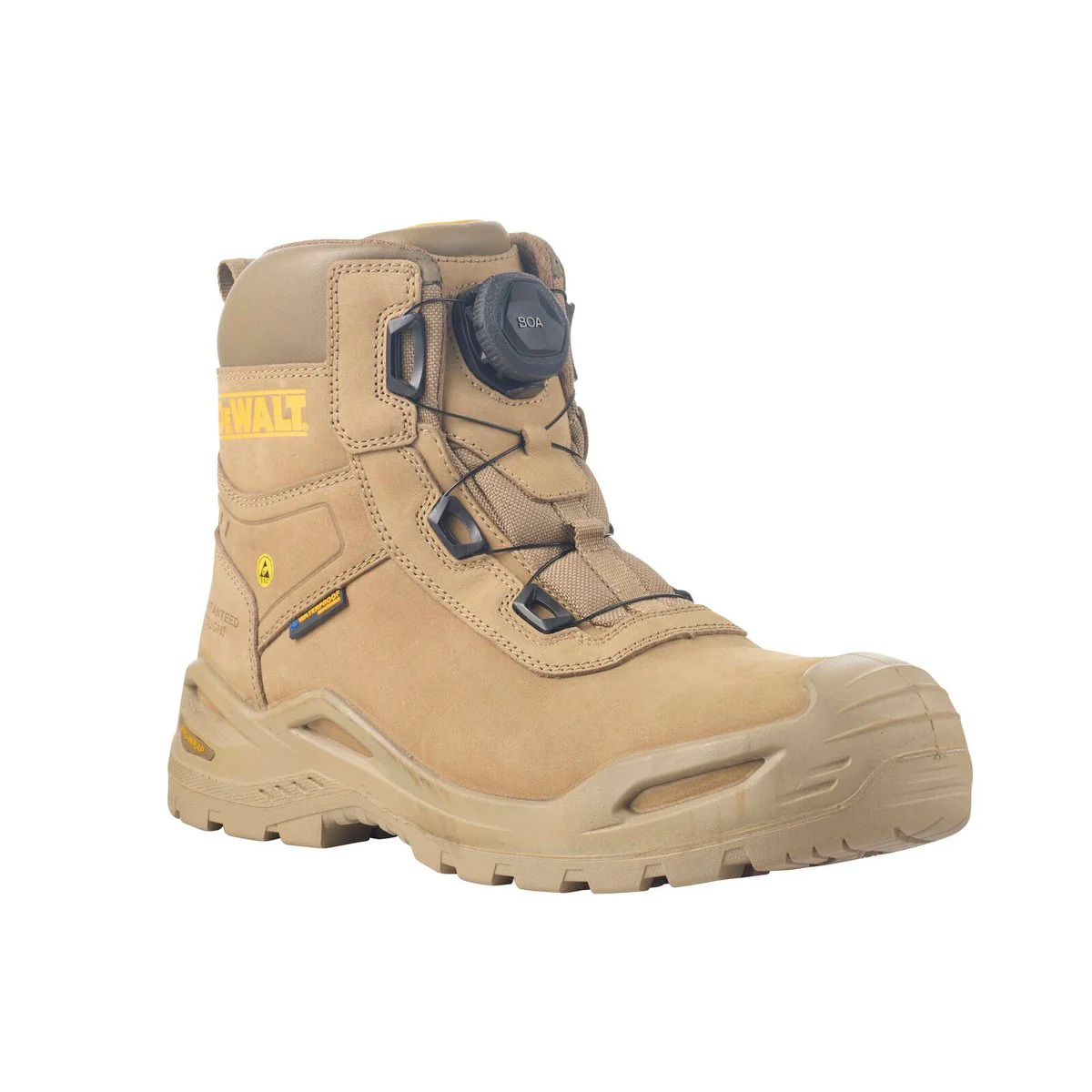 Dewalt Lander Safety Work Boots Size 11 - Water-Resistant Nubuck Leather - Composite Safety Toe - SRC Anti-Slip