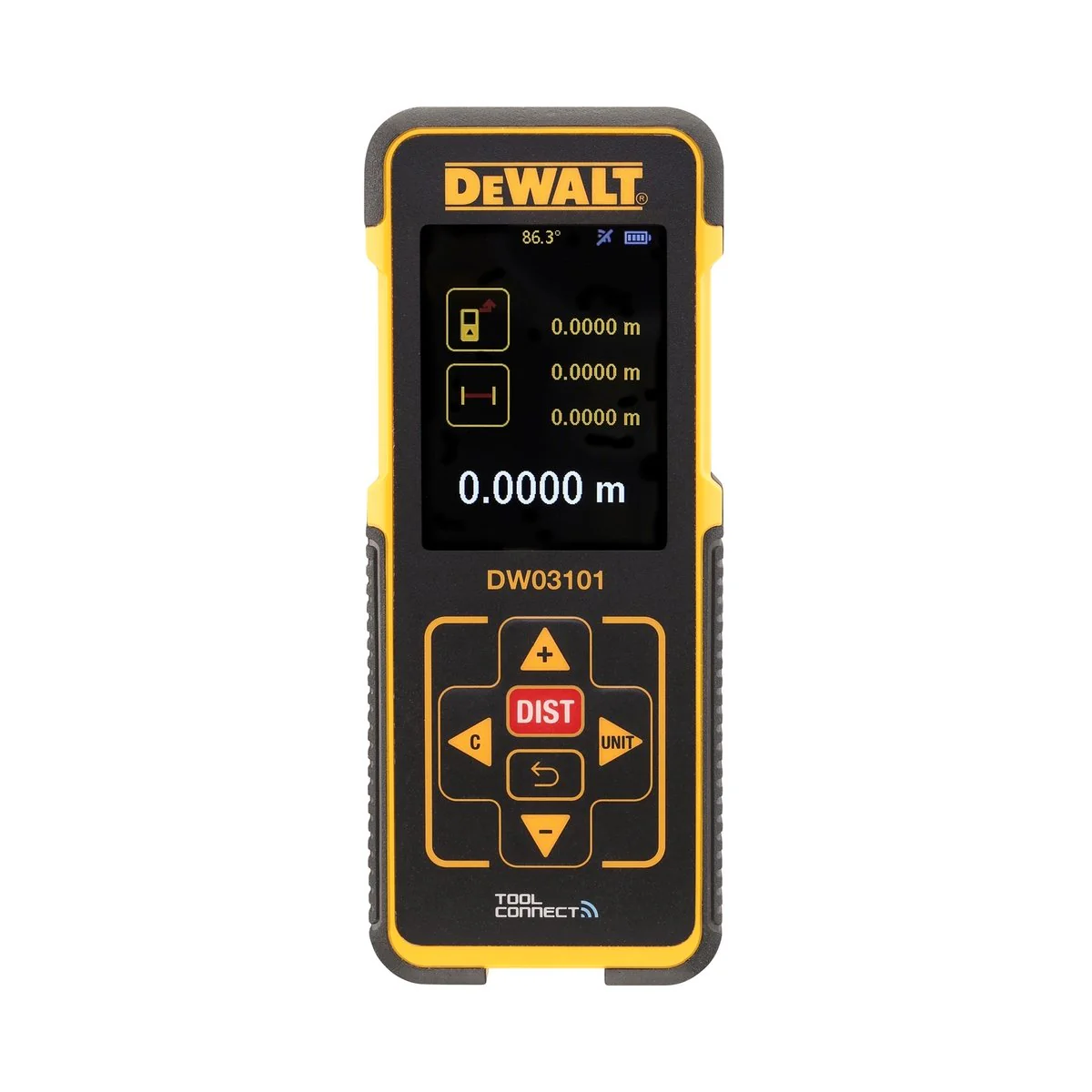 Dewalt Laser Distance Measurer - 100m - Rubber - IP65 Water Resistant