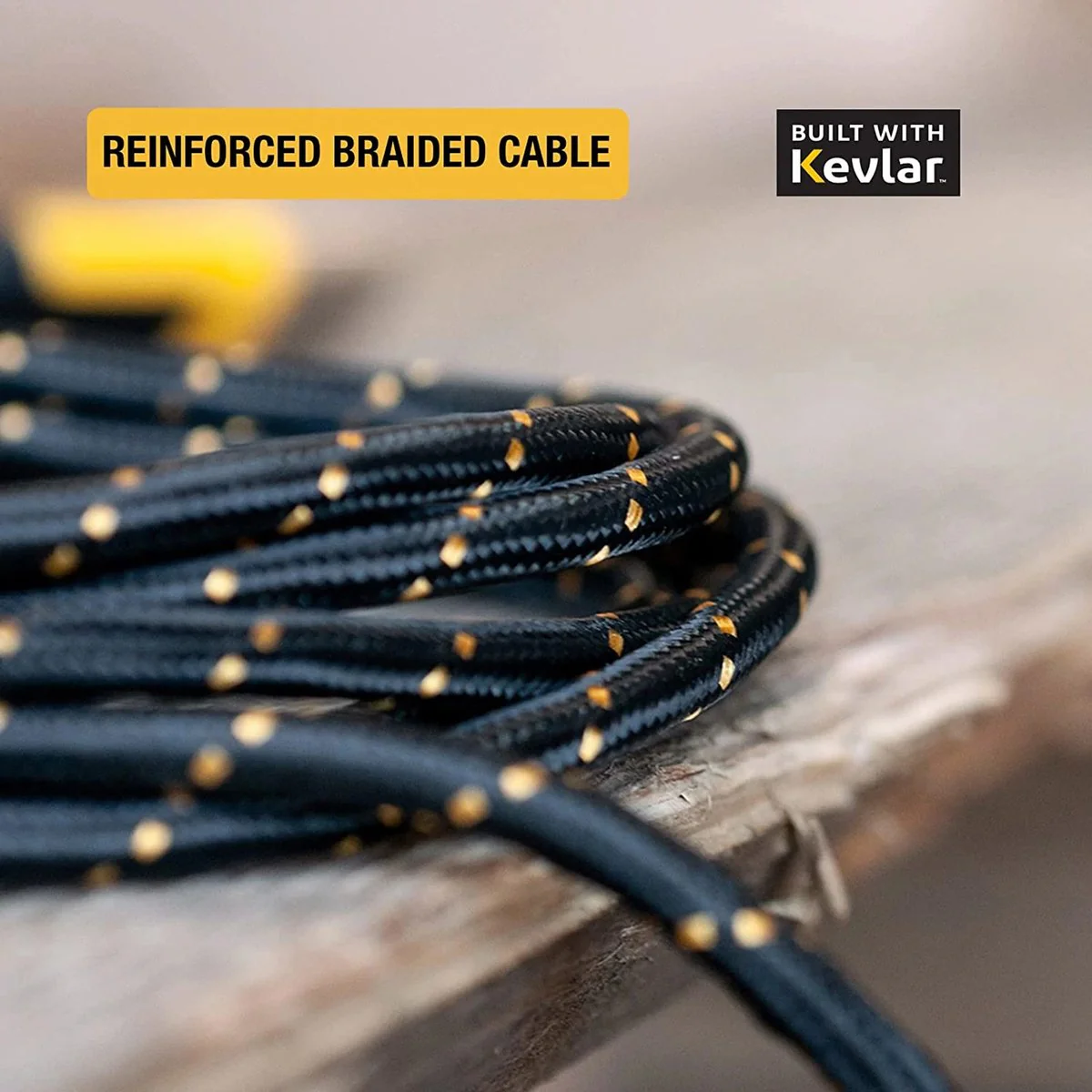 Dewalt Lightning to USB Charging Cable - 1.2m - Kevlar Reinforced - Image 2