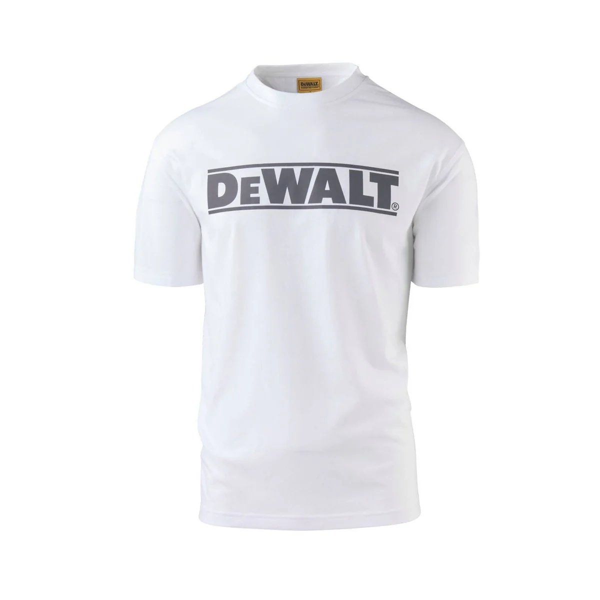 DEWALT Oxide White Crew Neck Shirt XXL - Durable Cotton Blend - UPF 50+