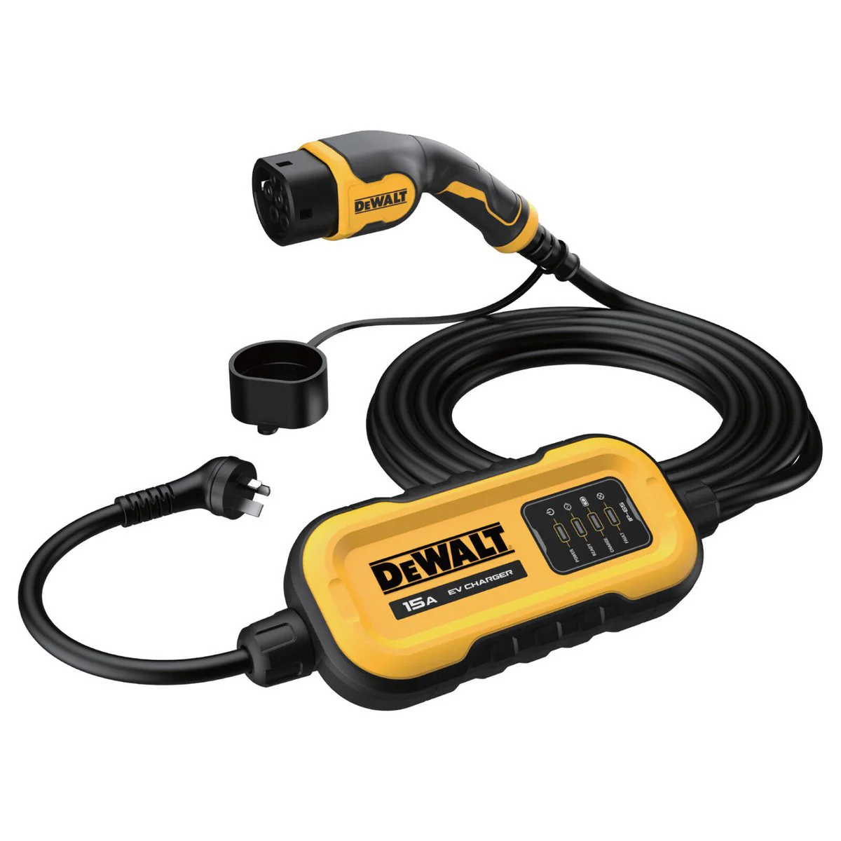 Dewalt Portable EV Charger 3.6kW 15A with 7m Cable - IP65 Rated