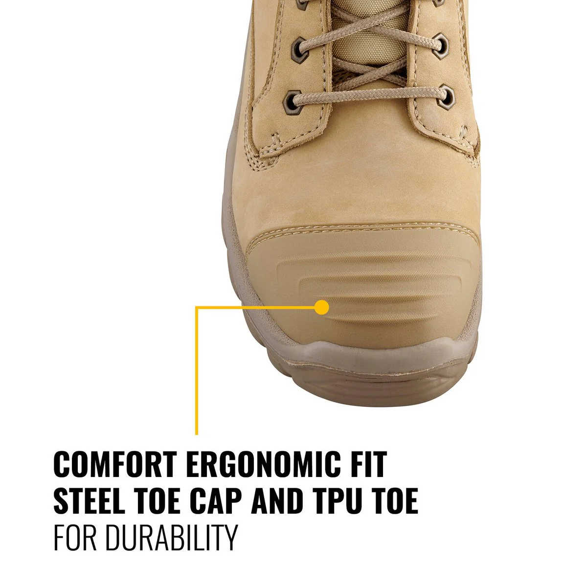 Dewalt Safety Work Boot - Size 11 - Full Grain Nubuck Leather - Steel Toe - Image 3