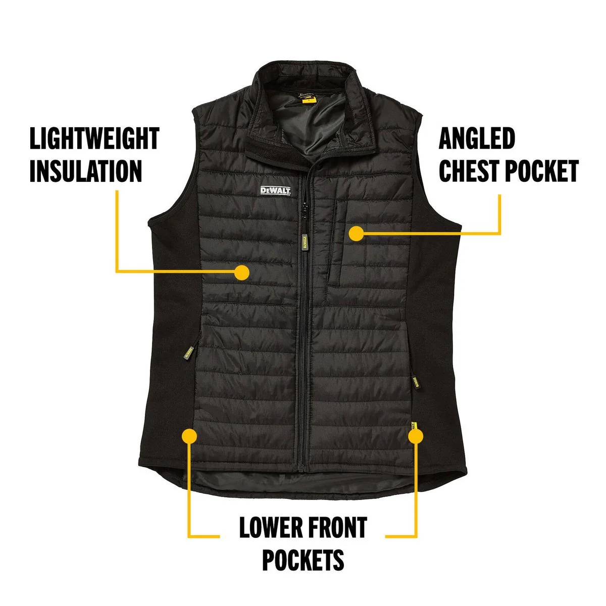 Dewalt Storm Vest XL - Lightweight Insulation - Enhanced Mobility - Reflective Branding - Image 5