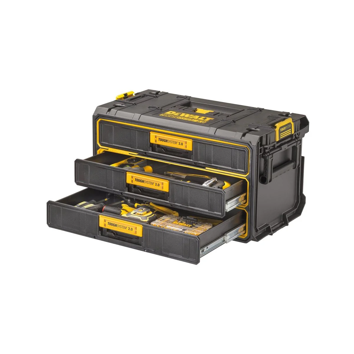 Dewalt Toughsystem 2.0 3 Drawer Tool Box - 310mm x 300mm x 540mm - Durable Storage - Image 4
