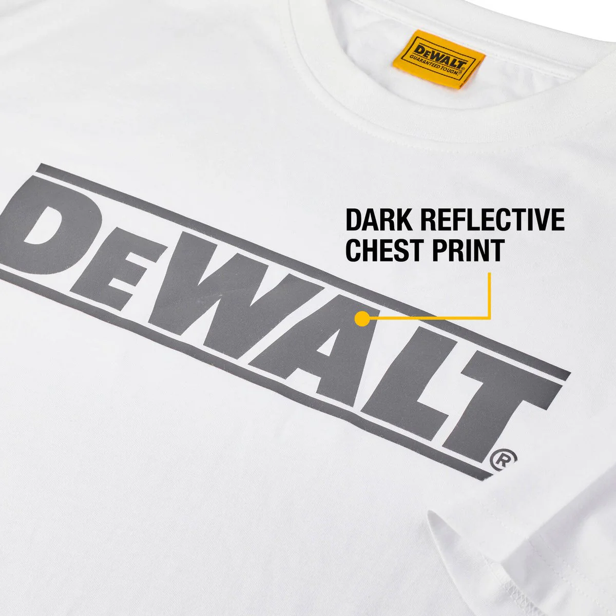 DEWALT White Oxide Crew Neck Shirt XL - Durable Cotton/Polyester Blend - Sun Protection - Image 5