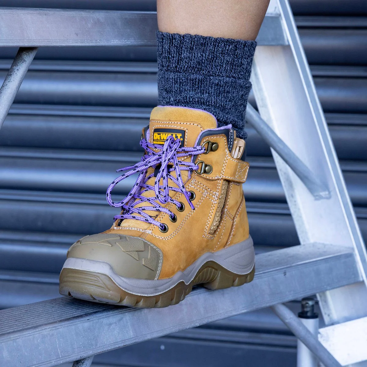 Dewalt Womens Ashton Pro Work Boot 9 - Wheat - Steel Cap - SRC Anti-Slip - Heat Resistant - Image 3