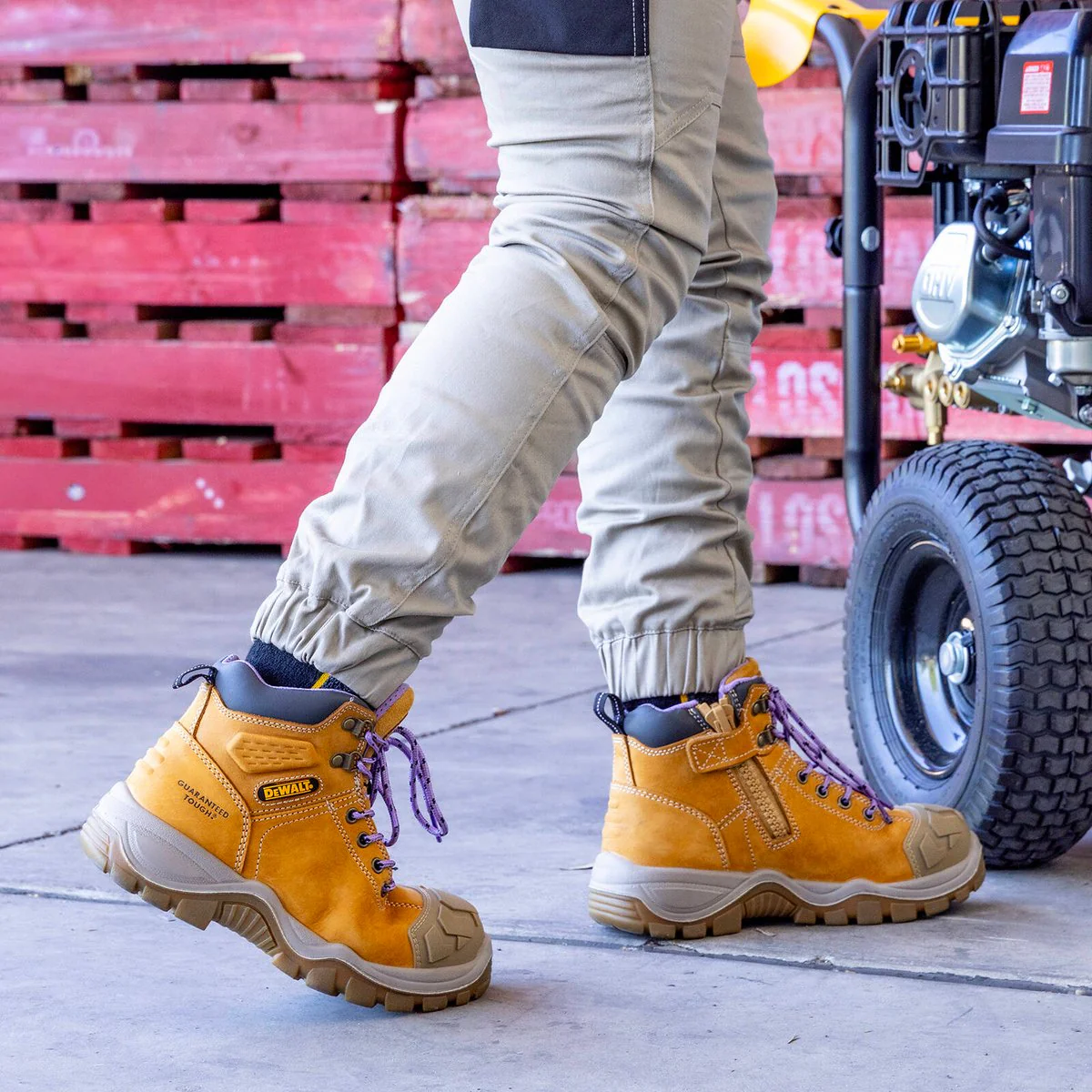 Dewalt Womens Ashton Pro Work Boot 9 - Wheat - Steel Cap - SRC Anti-Slip - Heat Resistant - Image 5