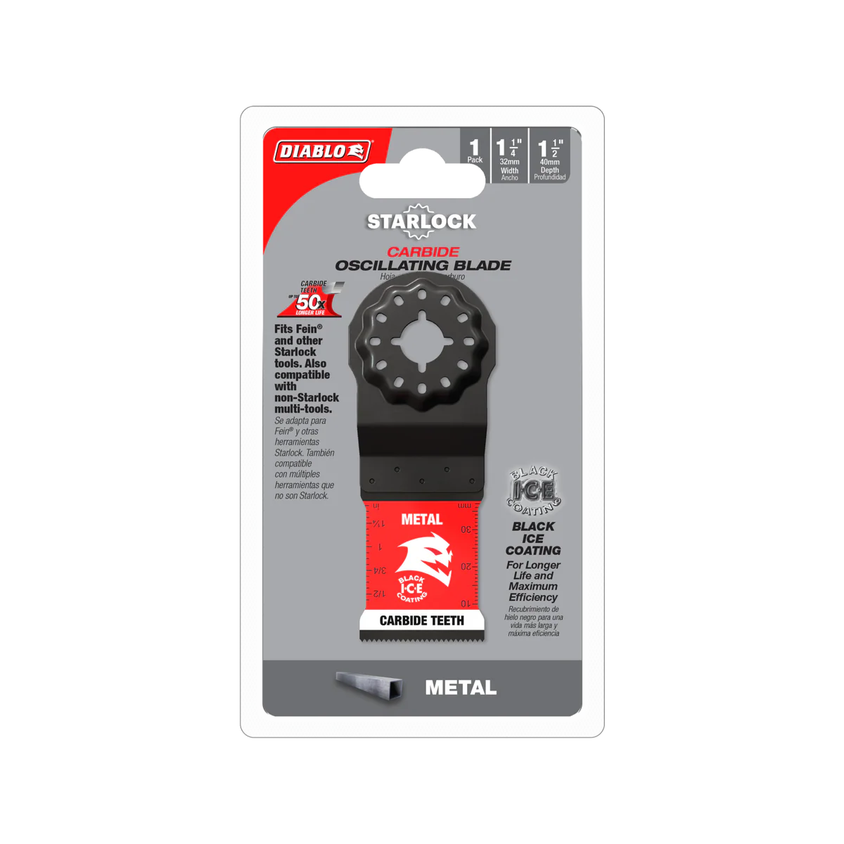 Diablo 32mm Starlock Carbide Multi Tool Blade for Metal - Durable Cutting