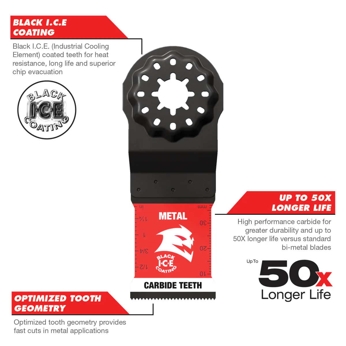 Diablo 32mm Starlock Carbide Multi Tool Blade for Metal - Durable Cutting - Image 3