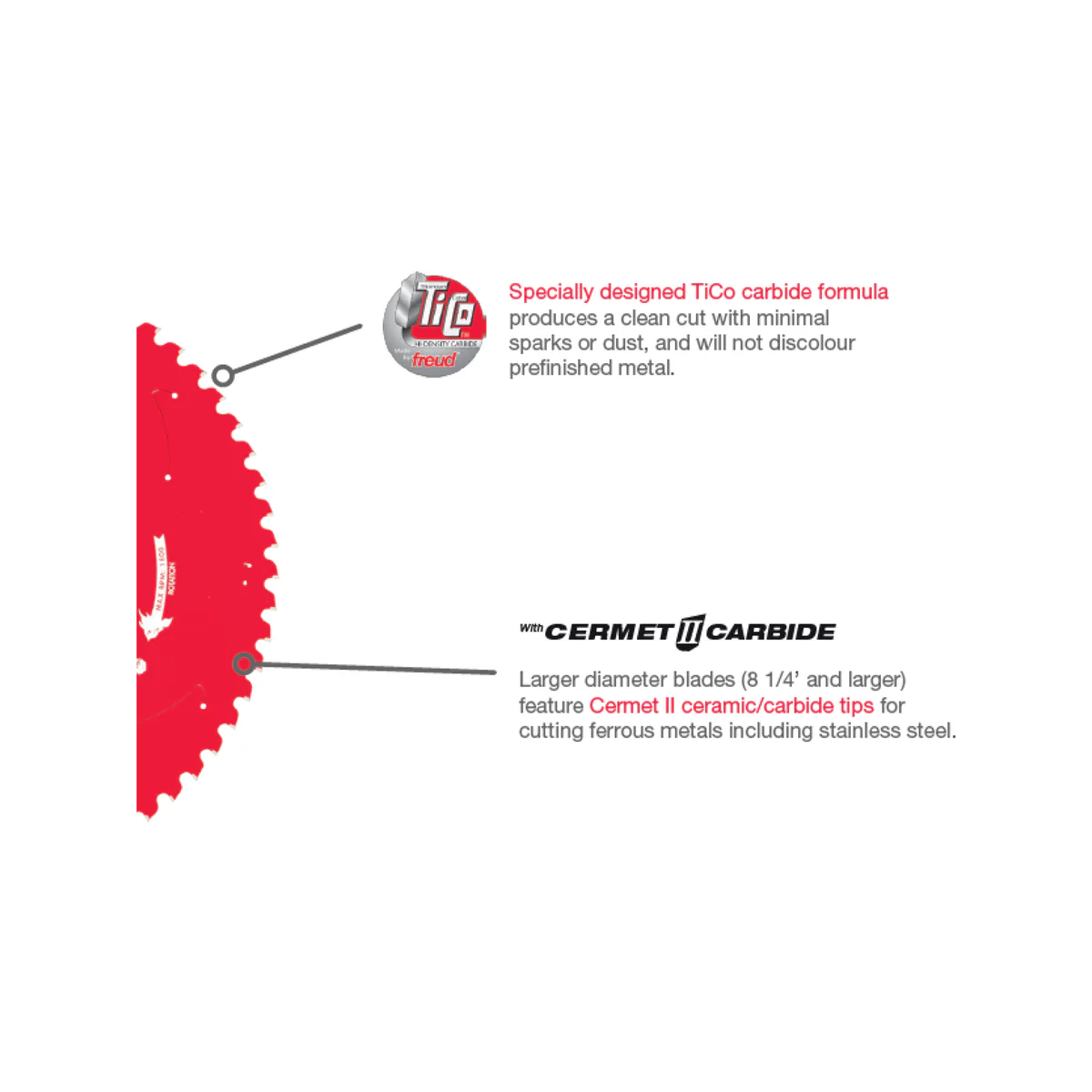 Diablo 356mm 72T Steel Demon Saw Blade - Ferrous Metals - Cermet Teeth - Image 3