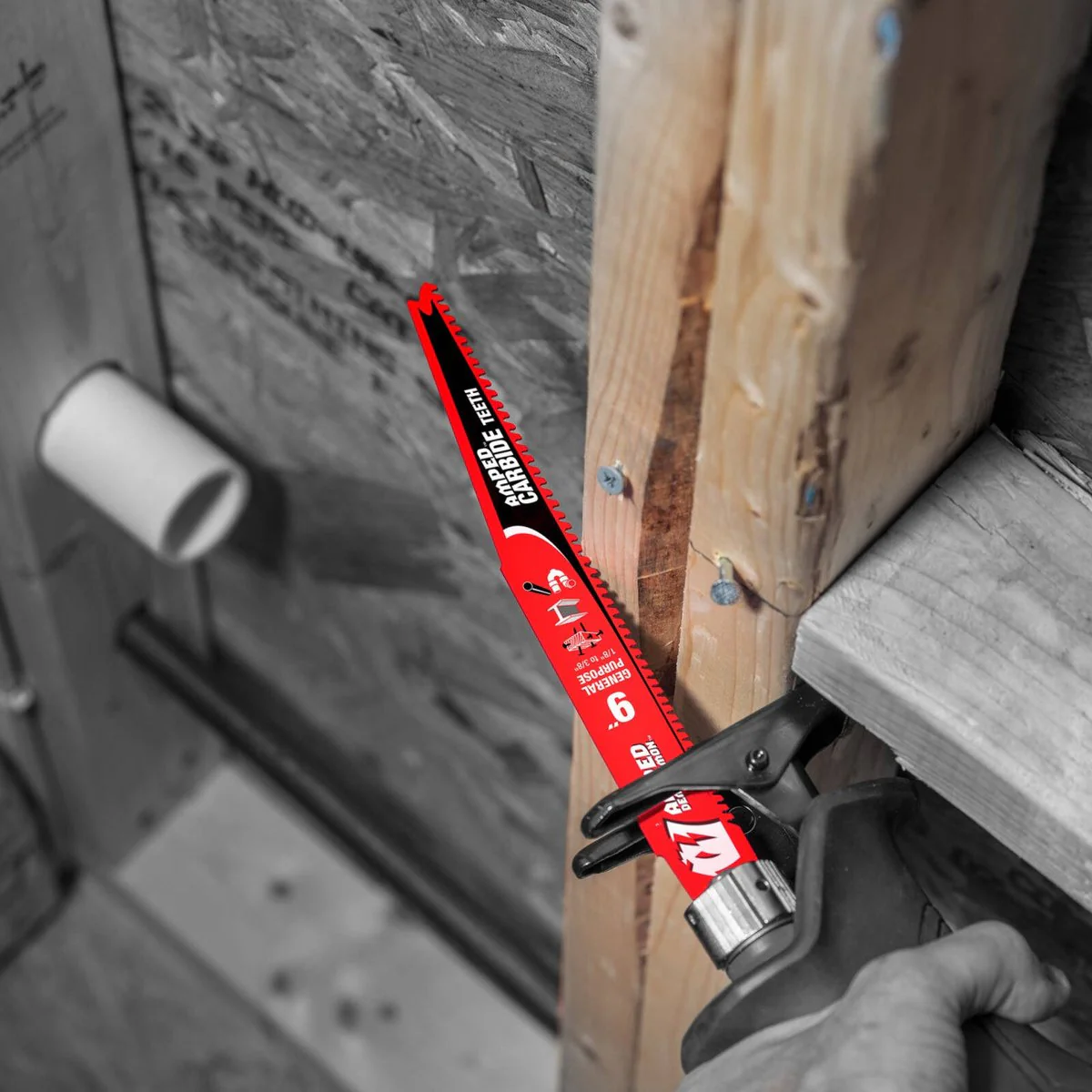 Diablo 9 Amped Demo Demon Carbide Reciprocating Saw Blade 260mm - Durable Cutting for Clean Wood & Metal - Image 4