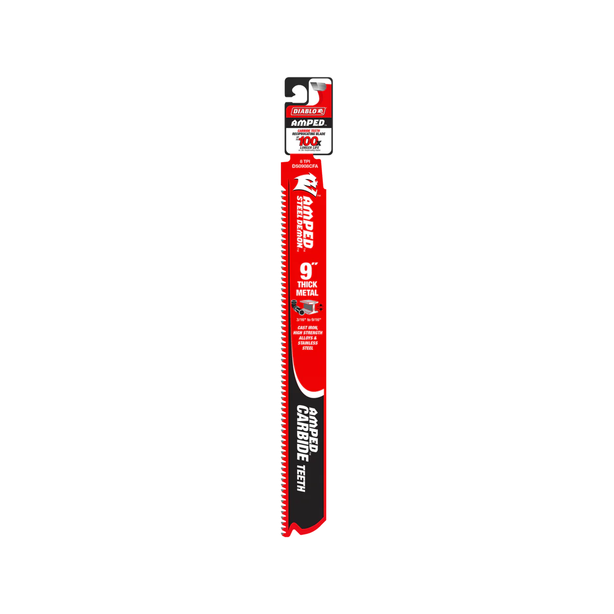 Diablo 9" Steel Demon Amped Carbide Blade - TiCo Hi-Density - Black