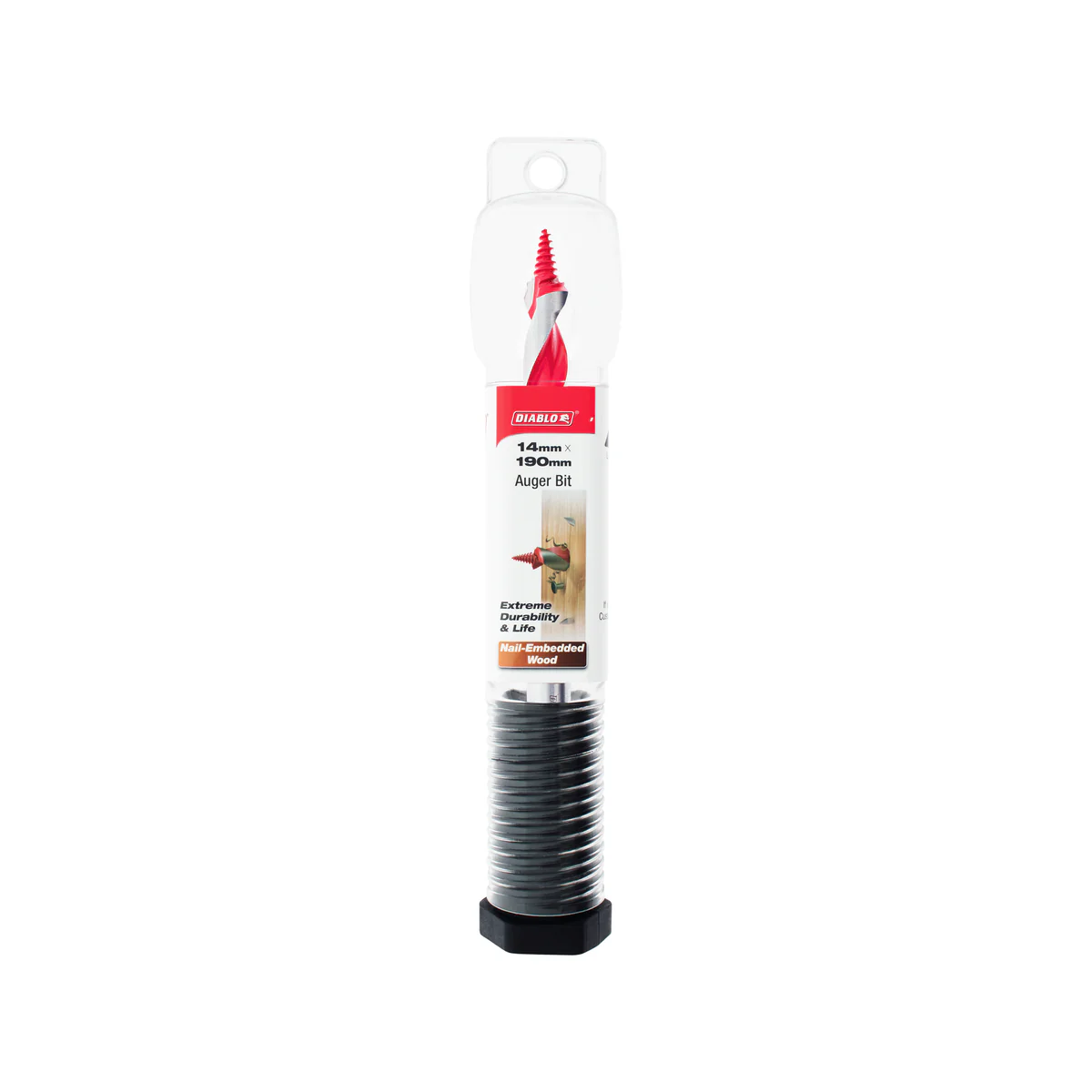 Diablo Auger Bit 14mm x 190mm - Dura-Tip™ - Dual Cutting Edge - Durable