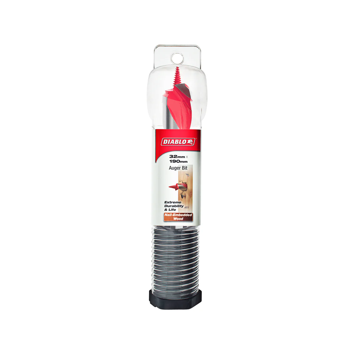 Diablo Auger Bit 32mm x 190mm - Self-Feeding - Durable for Nail-Embedded Wood