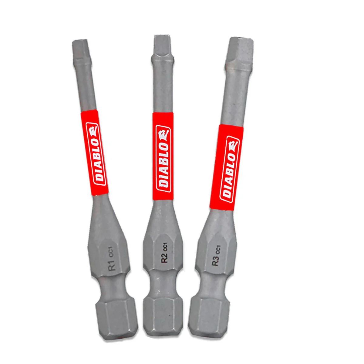 Diablo Power Bit Sq Variety 2 - 3 Pack - 46mm x 6.35mm x 98.43mm - Durability, Impact Resistance - Image 2