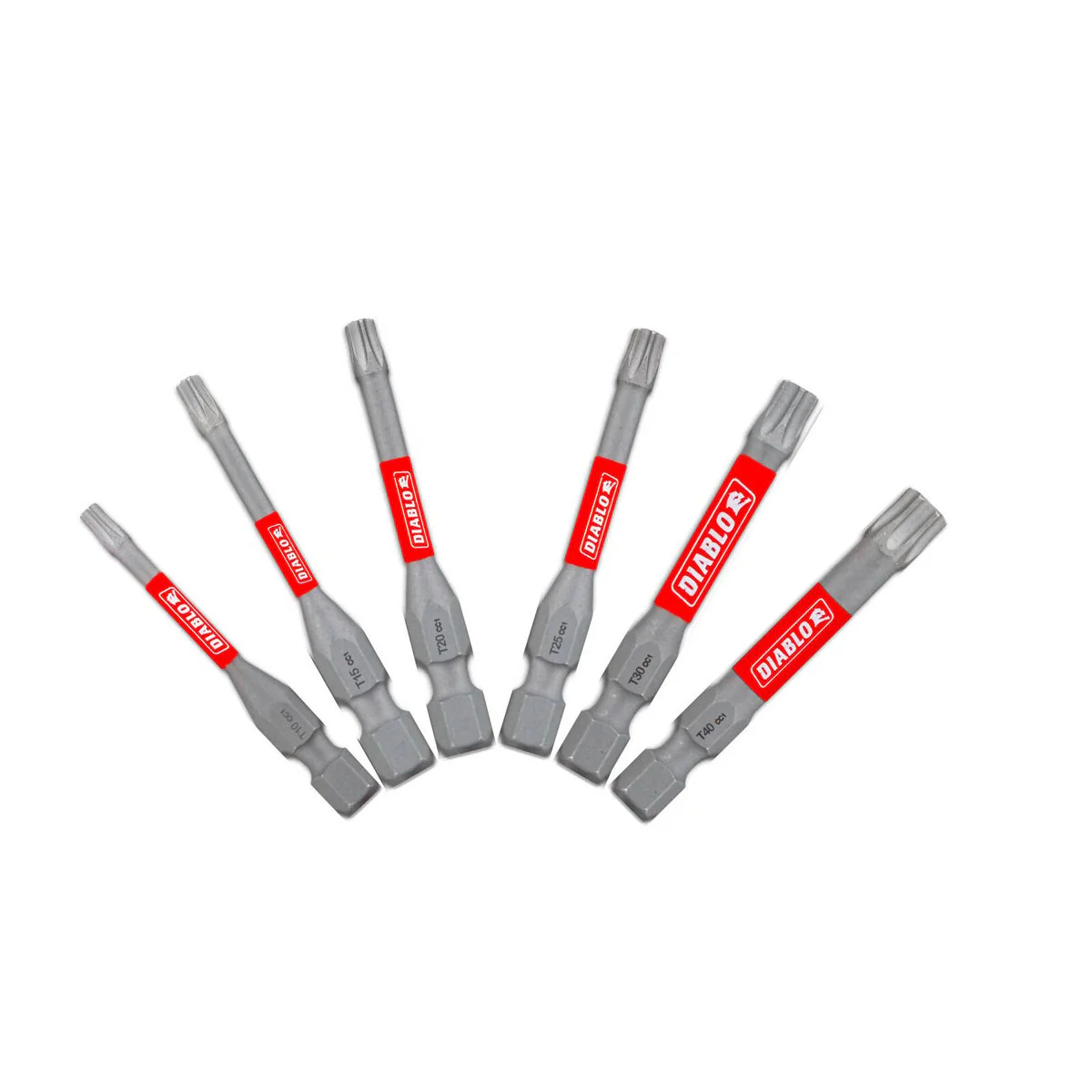 Diablo Power Bit Torx Variety 2 - 6 Pack - 2" - Extreme Durability & Impact Resistance - Image 2