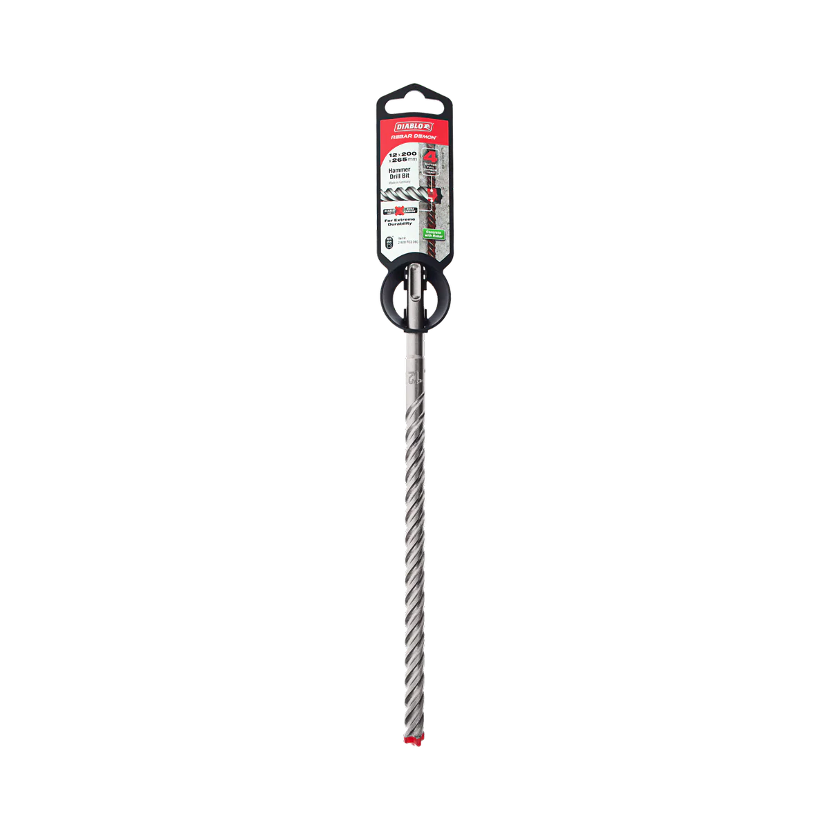 Diablo Rebar Demon SDS Plus Hammer Drill Bit - 12 x 265mm - Dura-Carbide™