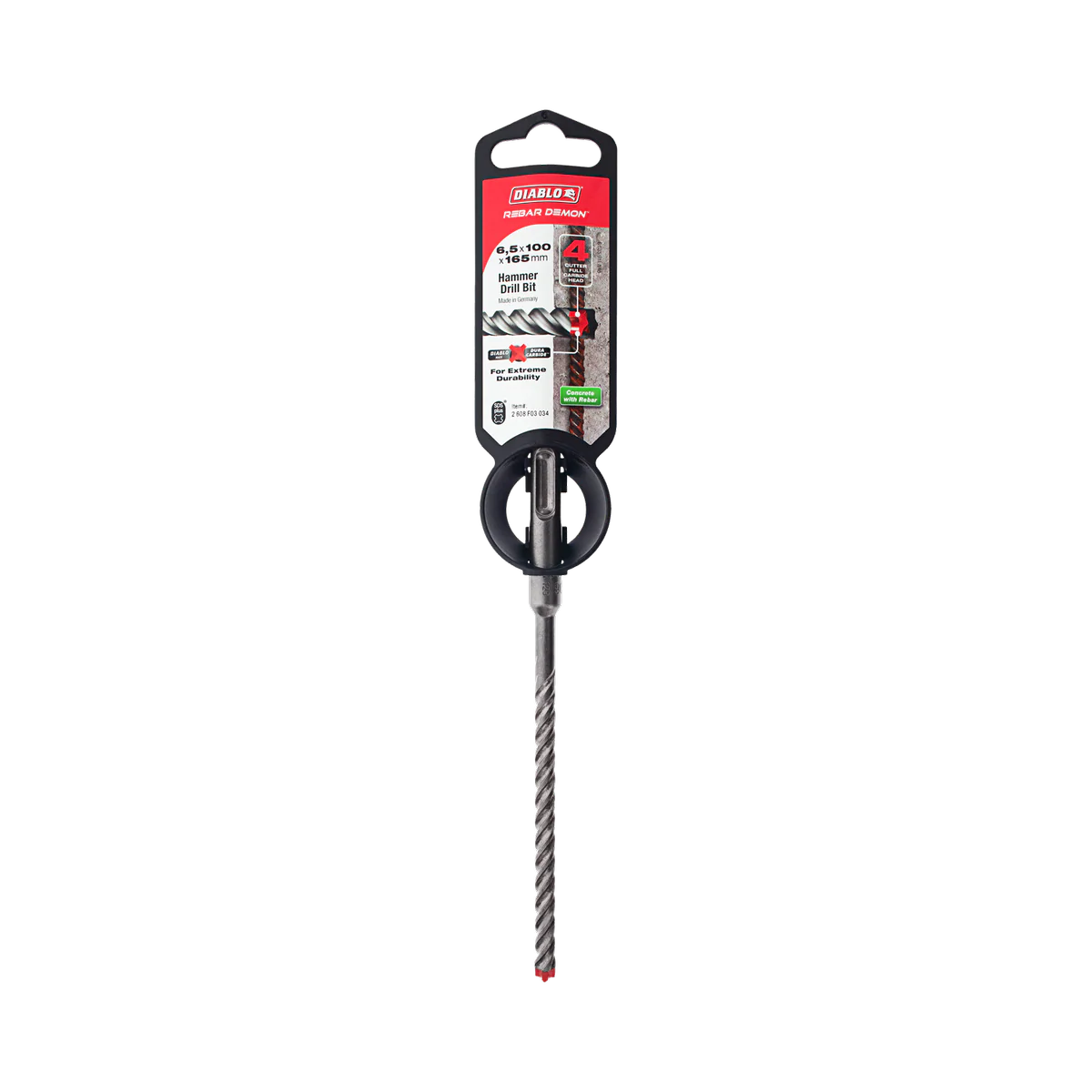 Diablo Rebar Demon SDS-Plus Hammer Drill Bit 6.5 x 165mm - Durable, Precision