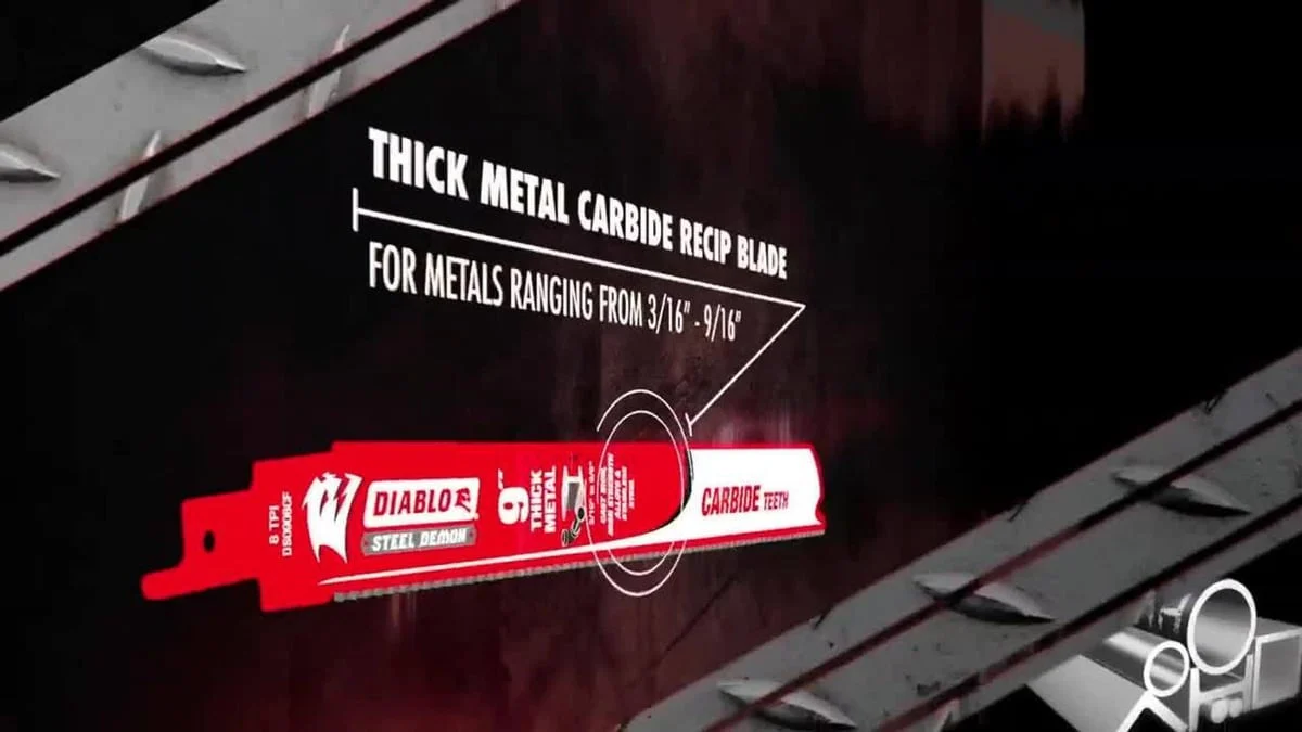 Diablo Reciprocating Saw Blade - 12" - Carbide - General Purpose - Image 4