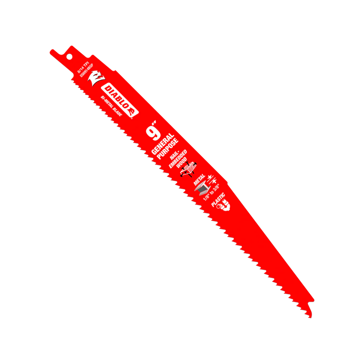 Diablo 9 Bi Metal Reciprocating Saw Blades 15 Pack 55mm x 385mm Red - Image 2