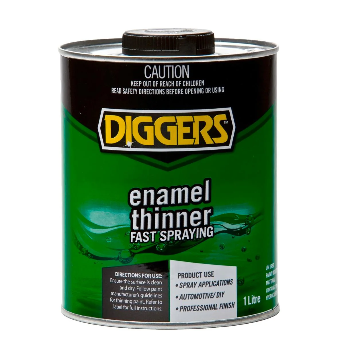 DIGGERS™ Enamel Thinner - 1 Litre - Thinner Liquid - Low VOC