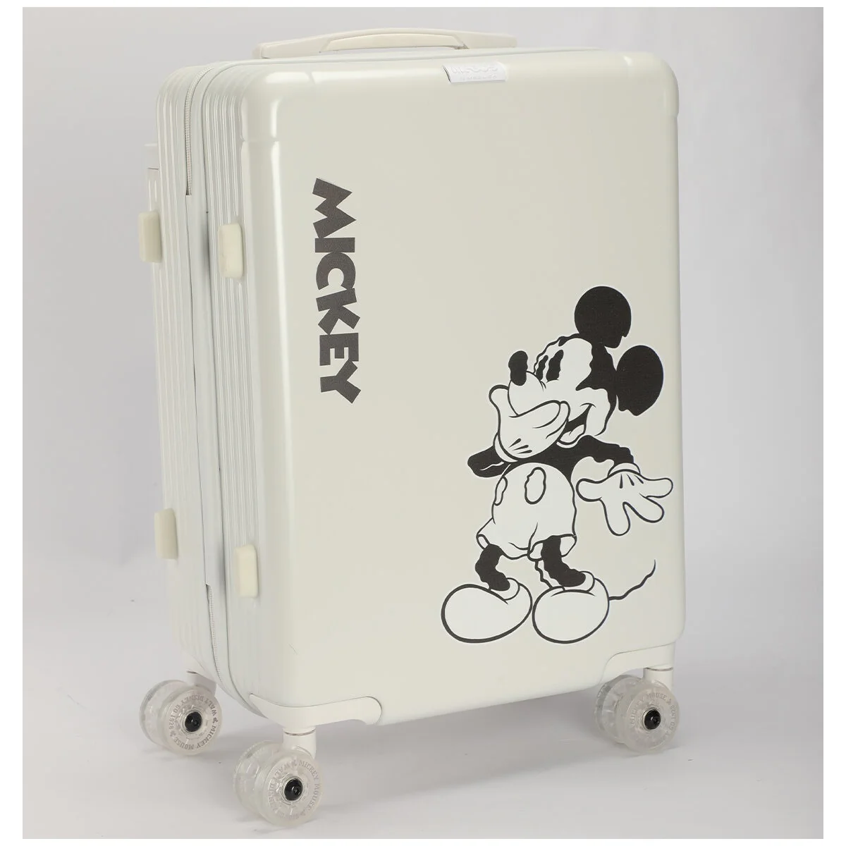 Disney Mickey Cabin Trolley Case 55cm Lightweight TSA Polycarbonate White - Image 5