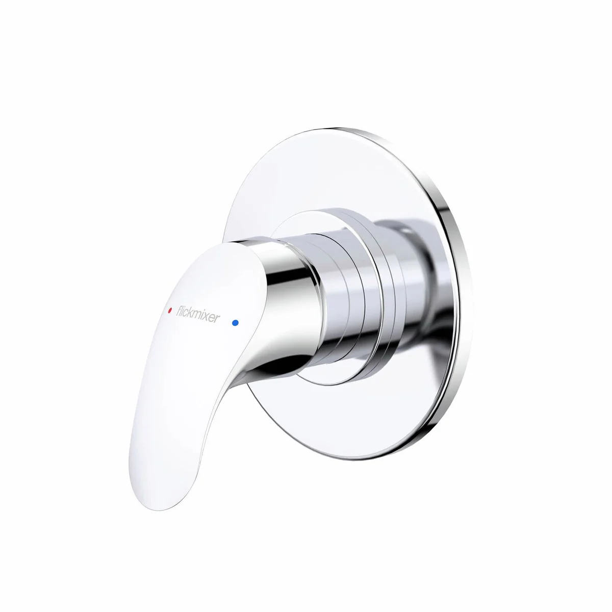Dorf Chrome Flickmixer Bath Shower Mixer - 110mm x 155mm - Chrome