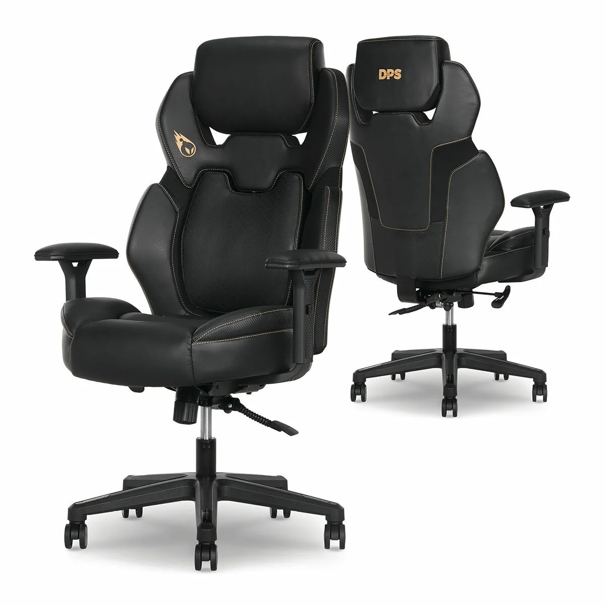 DPS Gaming Chair 3D Insight Synchro 52851-BLKGLD Black Gold - Image 3