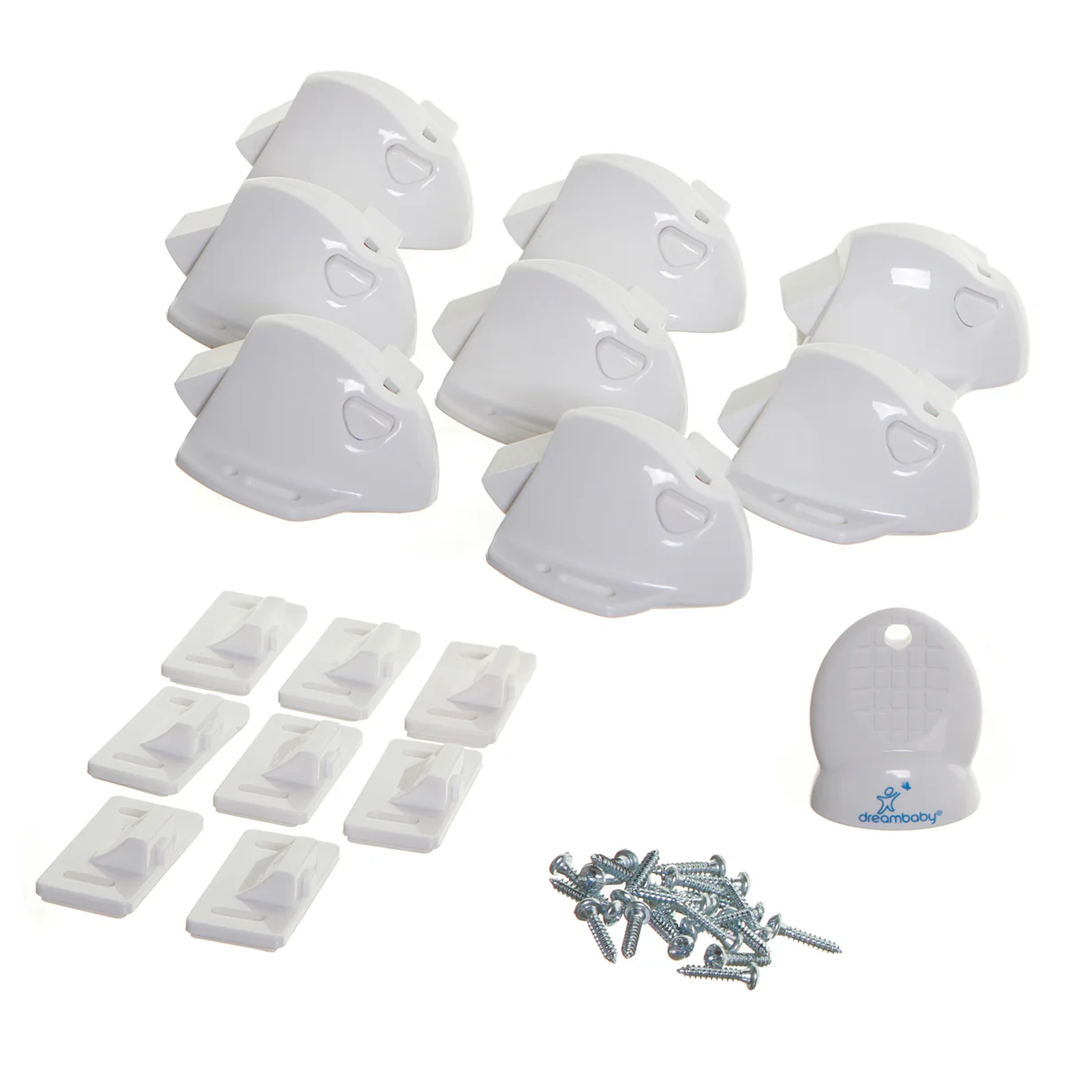Dreambaby Child Safety Mag Lock - 8 Pack - Plastic - Adhesive - Image 2