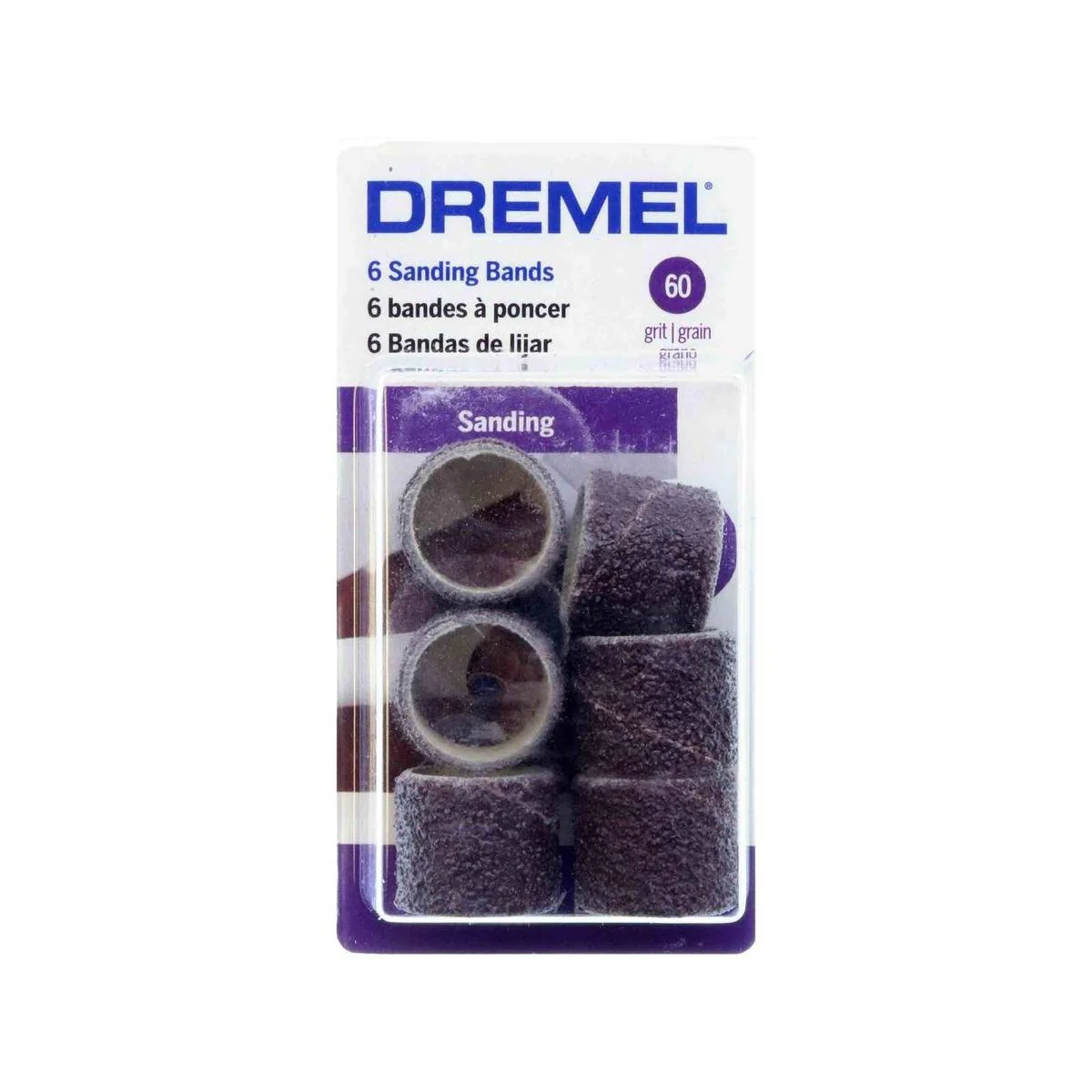 Dremel 60 Grit Sanding Band 13mm 6 Pack - Brown