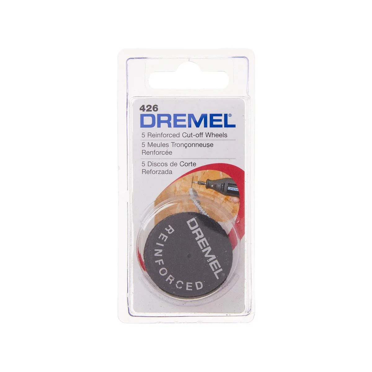 Dremel Reinforced Cut Off Wheels 32mm 426 - 5 Pack - Grey
