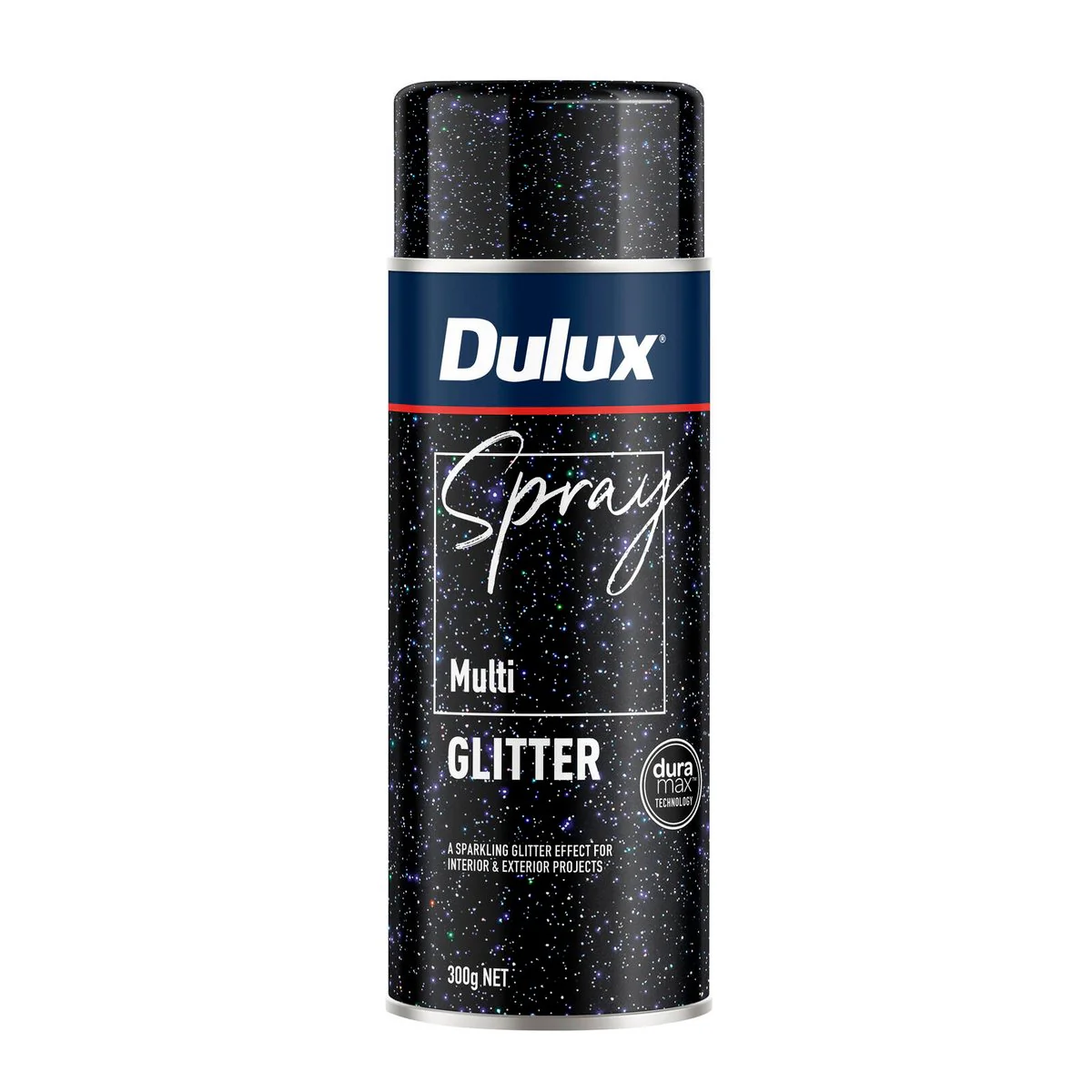 Dulux 300g Multi Glitter Effects Spray Paint - 0.3L - Fast Drying - Self-Priming