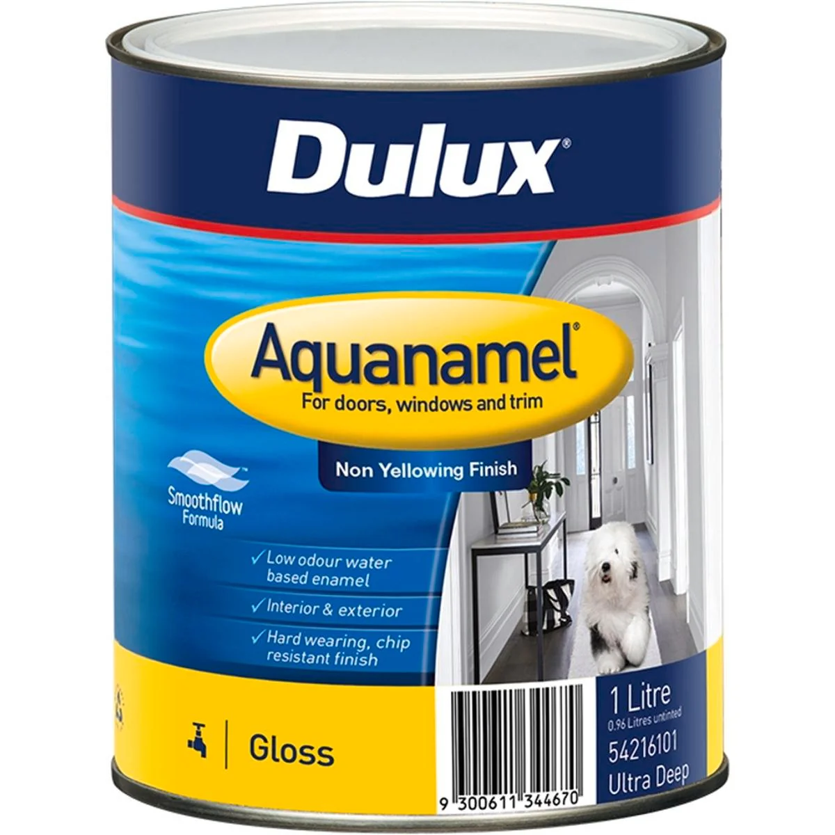 Dulux Enamel Paint - 1L - Ultra Deep - Water Based - Fast Drying