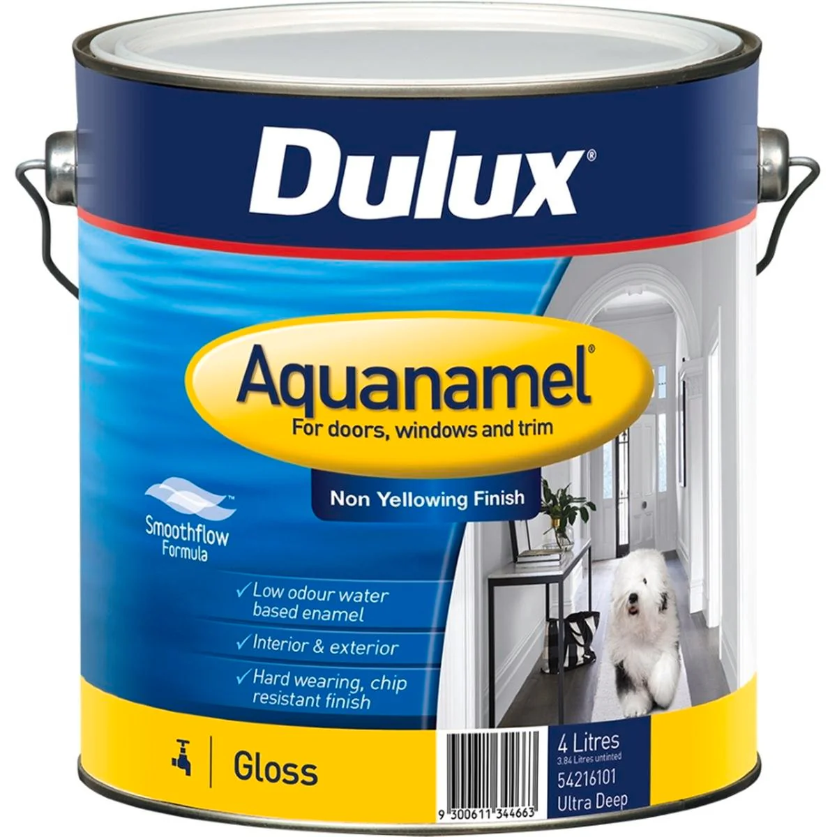 Dulux Enamel Paint - 4L - Ultra Deep - Water Based - Fast Drying
