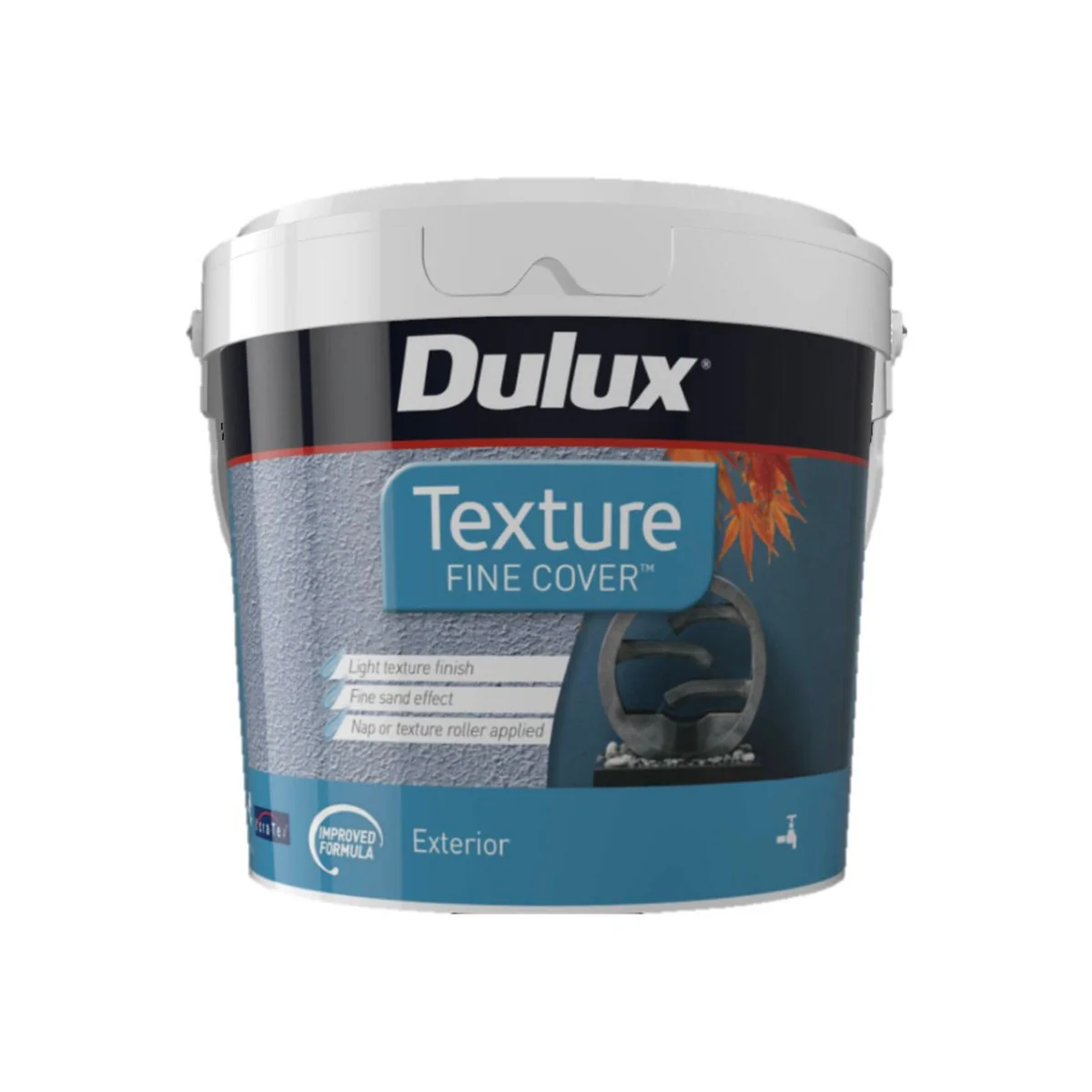 Dulux Fine Texture Exterior Paint - 4L - Water Based - Light Texture Finish