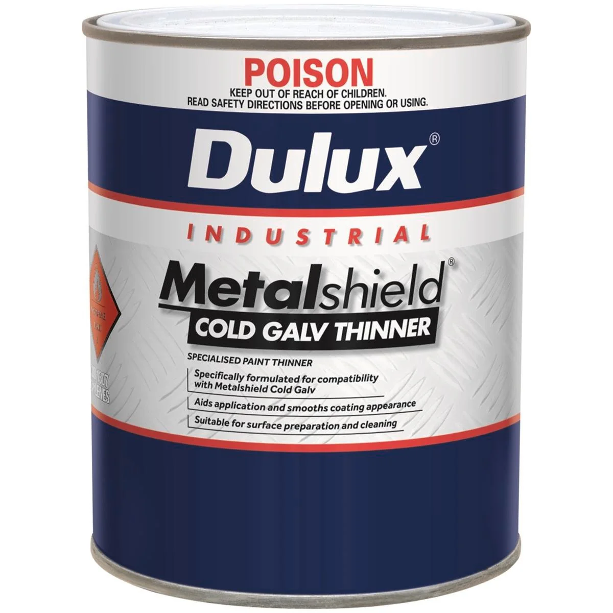 Dulux Metalshield Cold Galv Thinner - 1L - Paint - Enhances Workability