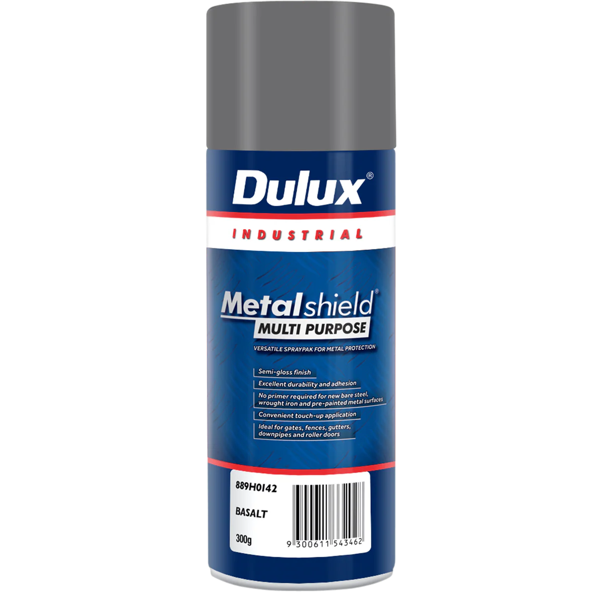 Dulux Metalshield Spray Paint 300g - Multipurpose - Satin Basalt
