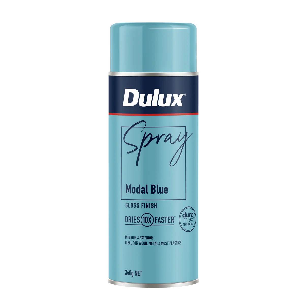 Dulux Spray Paint 340g Gloss Modal Blue - Fast Drying - Self-Priming