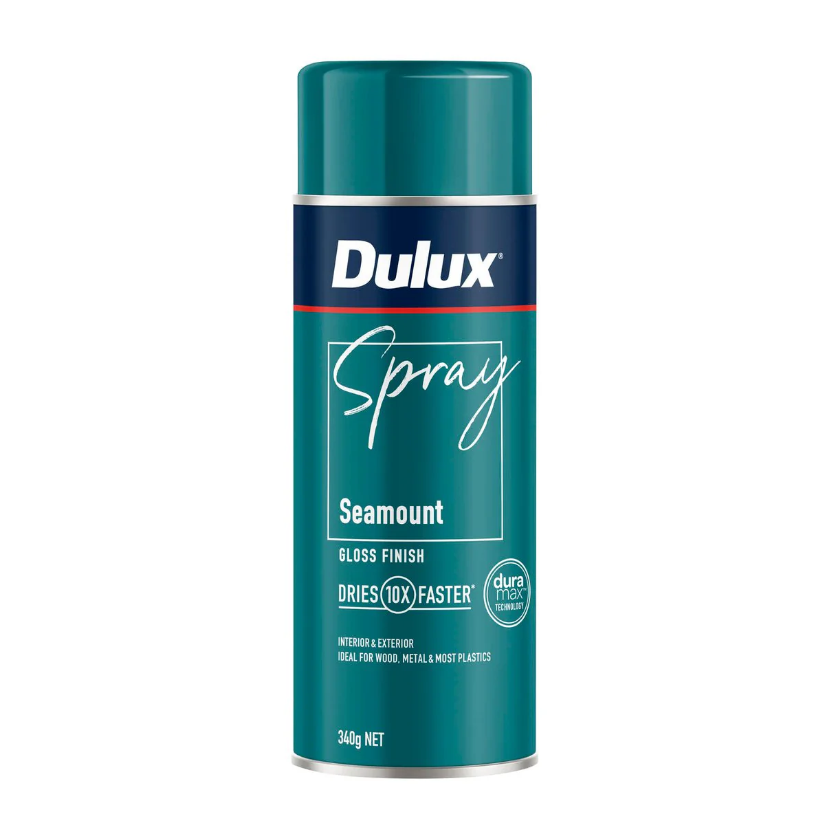 Dulux Spray Paint 340g Gloss Seamount - Fast-Drying - Self-Priming - Durable