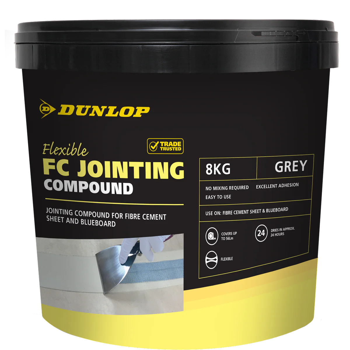 Dunlop Fibre Cement Jointing Compound - 8kg - Other - Flexible Premixed