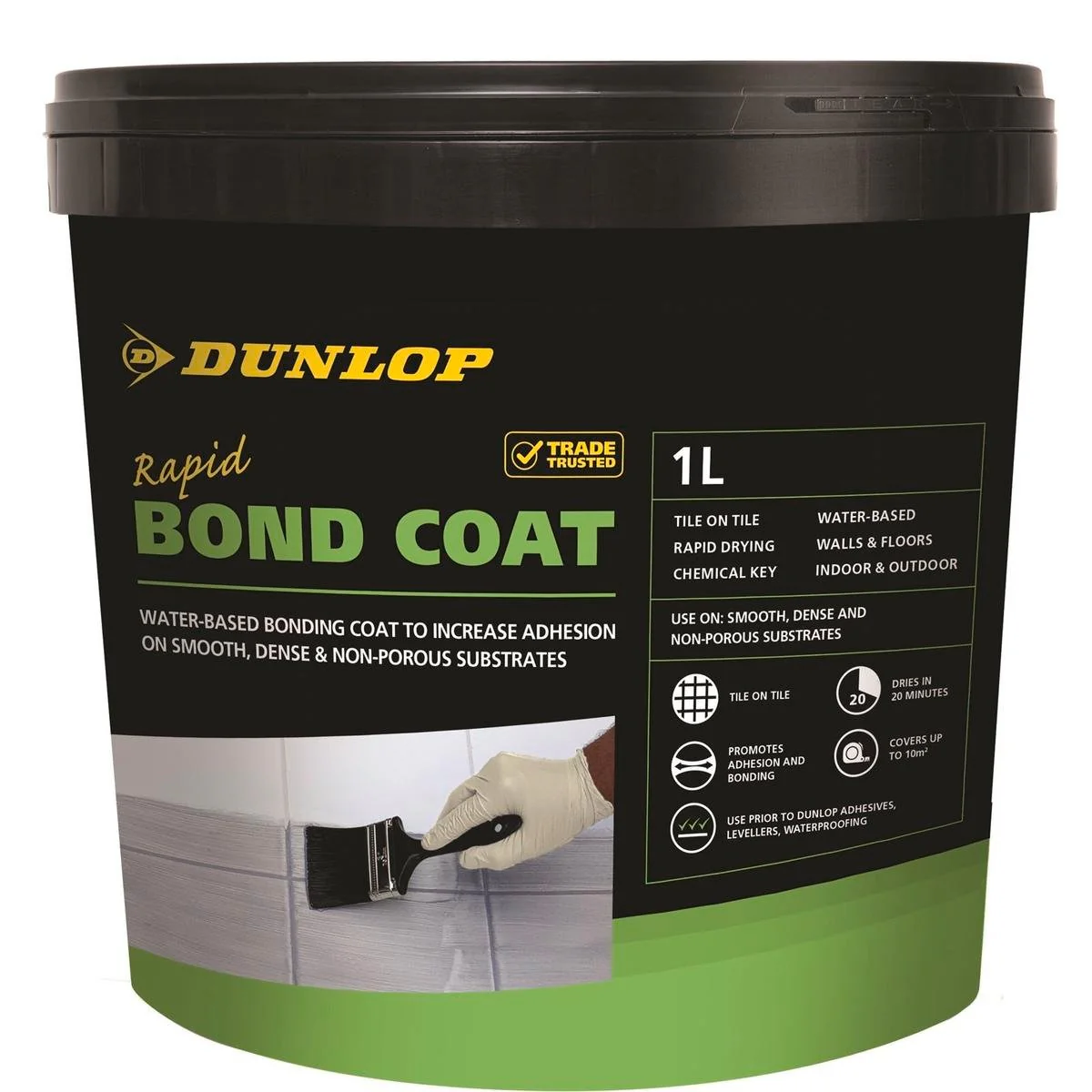 Dunlop Rapid Bond Coat - 1L - Water Based - Adhesion Enhancer
