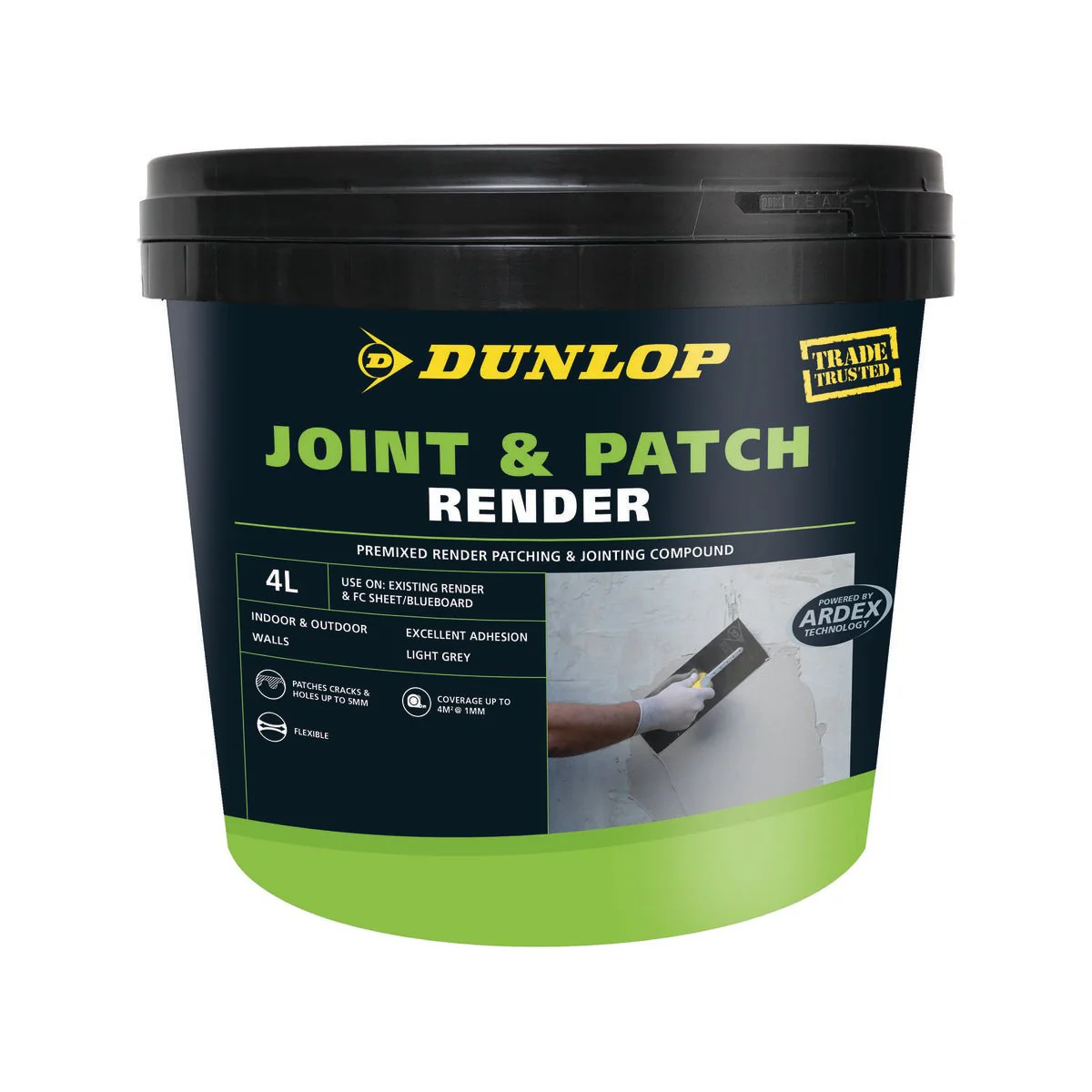 Dunlop Render Joint and Patch 4L Jointing Patching Mortar Easy Apply