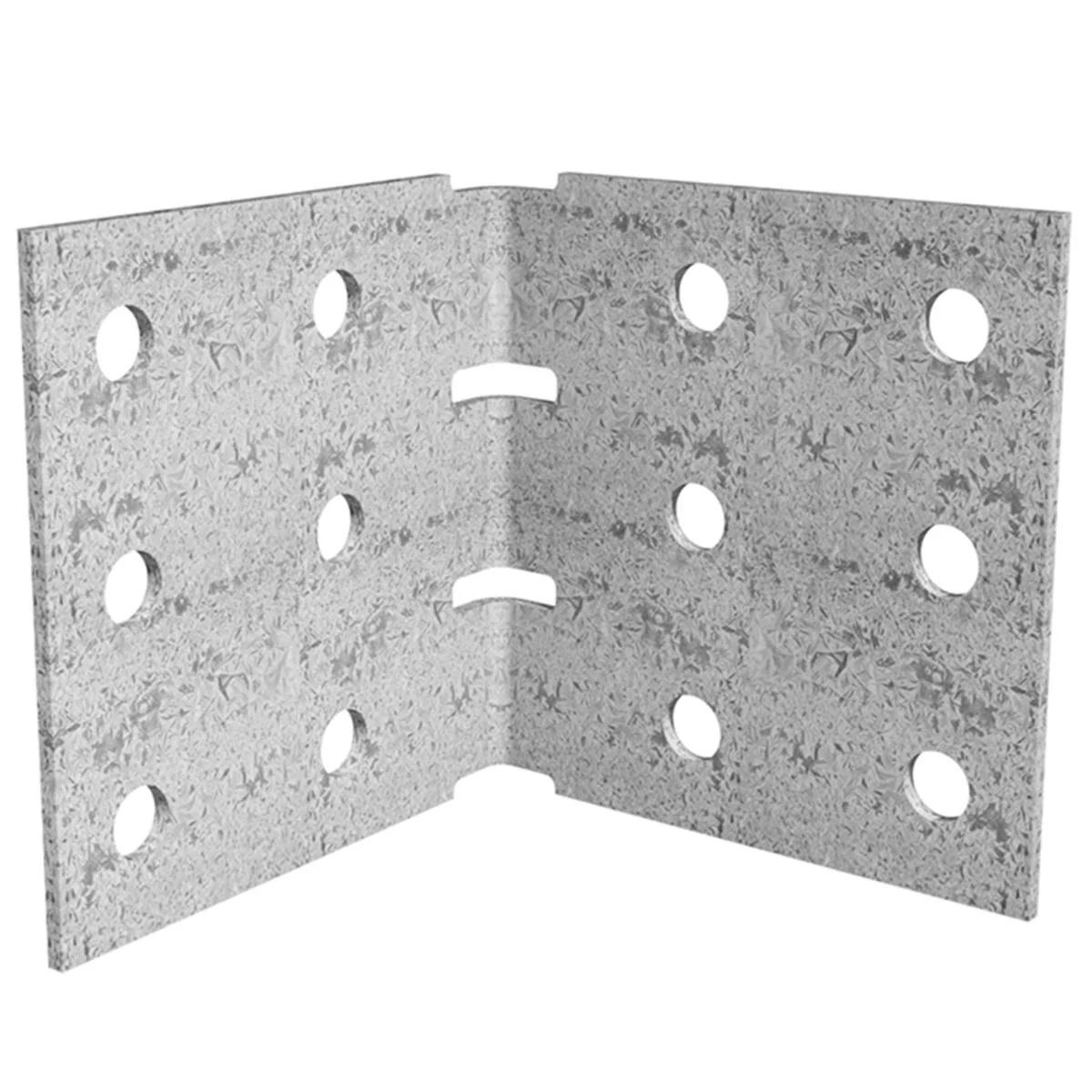Dunnings Angle Bracket - 100mm x 100mm x 105mm - Galvanised Steel - M10 Holes