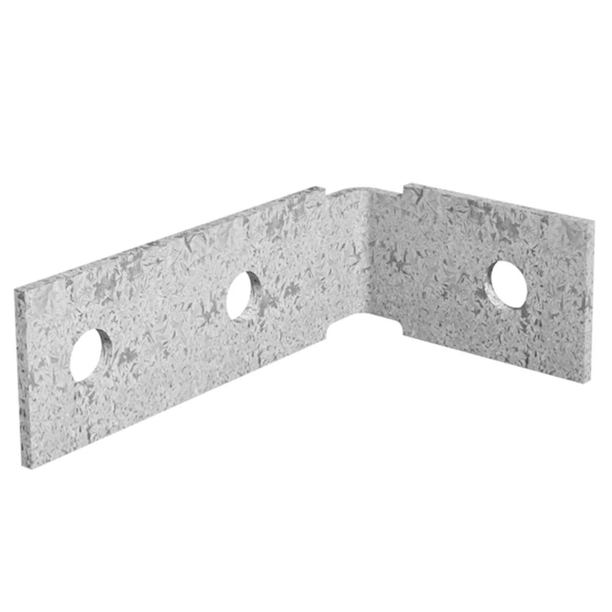 Dunnings Angle Bracket - 60 x 100 x 35mm - Galvanised Steel - M10 Holes