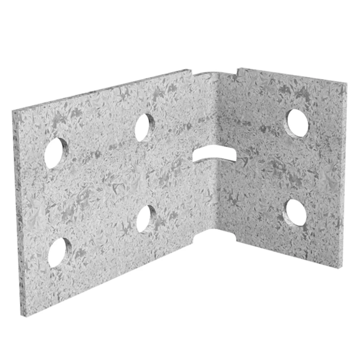 Dunnings Angle Bracket - 60 x 100 x 70mm - Galvanised Steel - M10 Holes