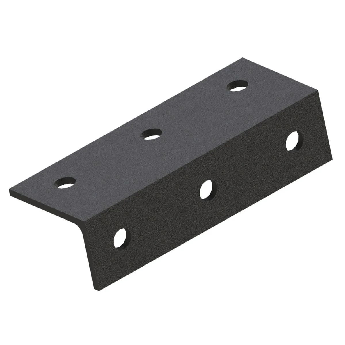 Dunnings M12 Structural Angle Bracket 75 x 50 x 5mm 190mm Galvanised Steel Heavy Duty