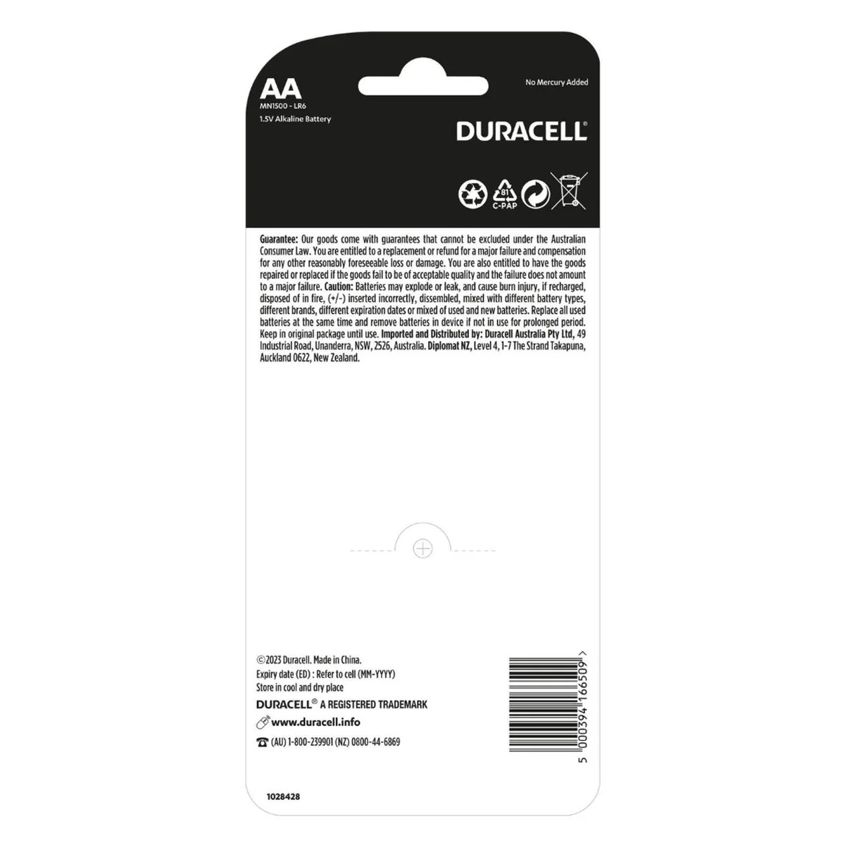 Duracell Everyday Alkaline AA Battery 20 Pack - Long-Lasting Power - Copper & Black - Image 2