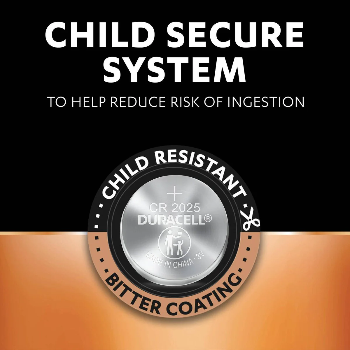 Duracell Specialty Lithium Coin CR2025 3V Battery 4 Pack - Long-Lasting Power - Child-Resistant - Image 4