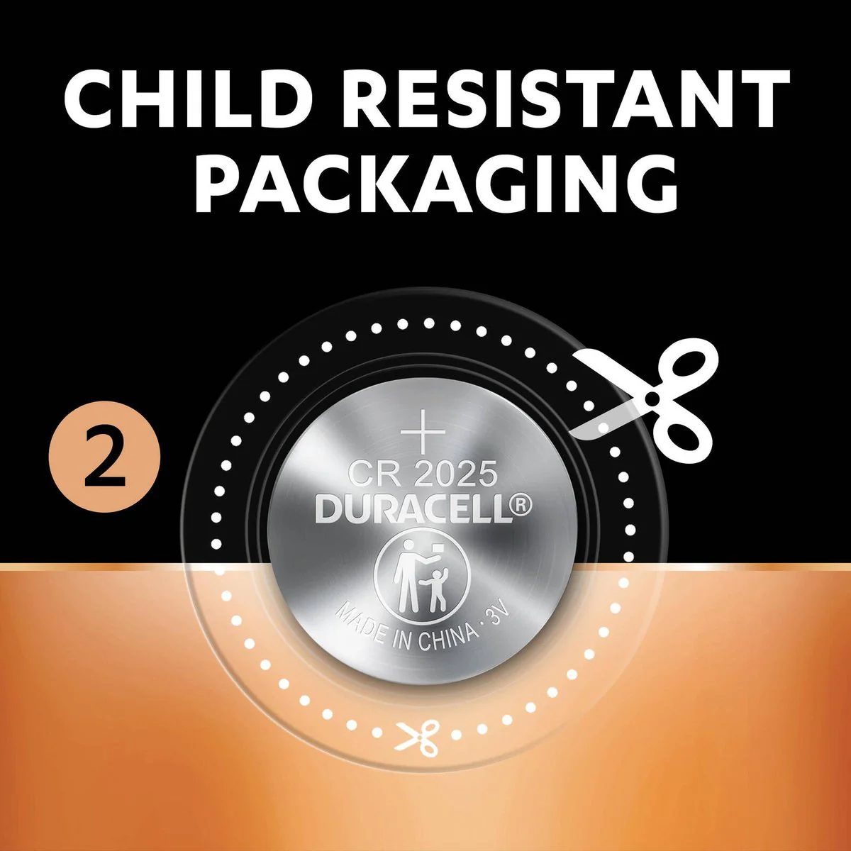Duracell Specialty Lithium Coin CR2025 3V Battery 4 Pack - Long-Lasting Power - Child-Resistant - Image 5