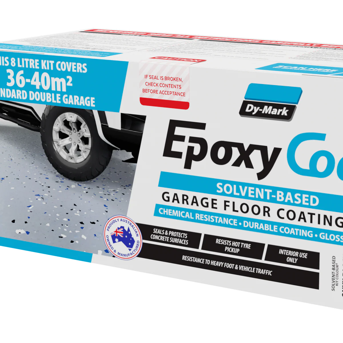 Dy Mark Garage Floor Epoxy Coat - 8L - Solvent-Based - Gloss Finish